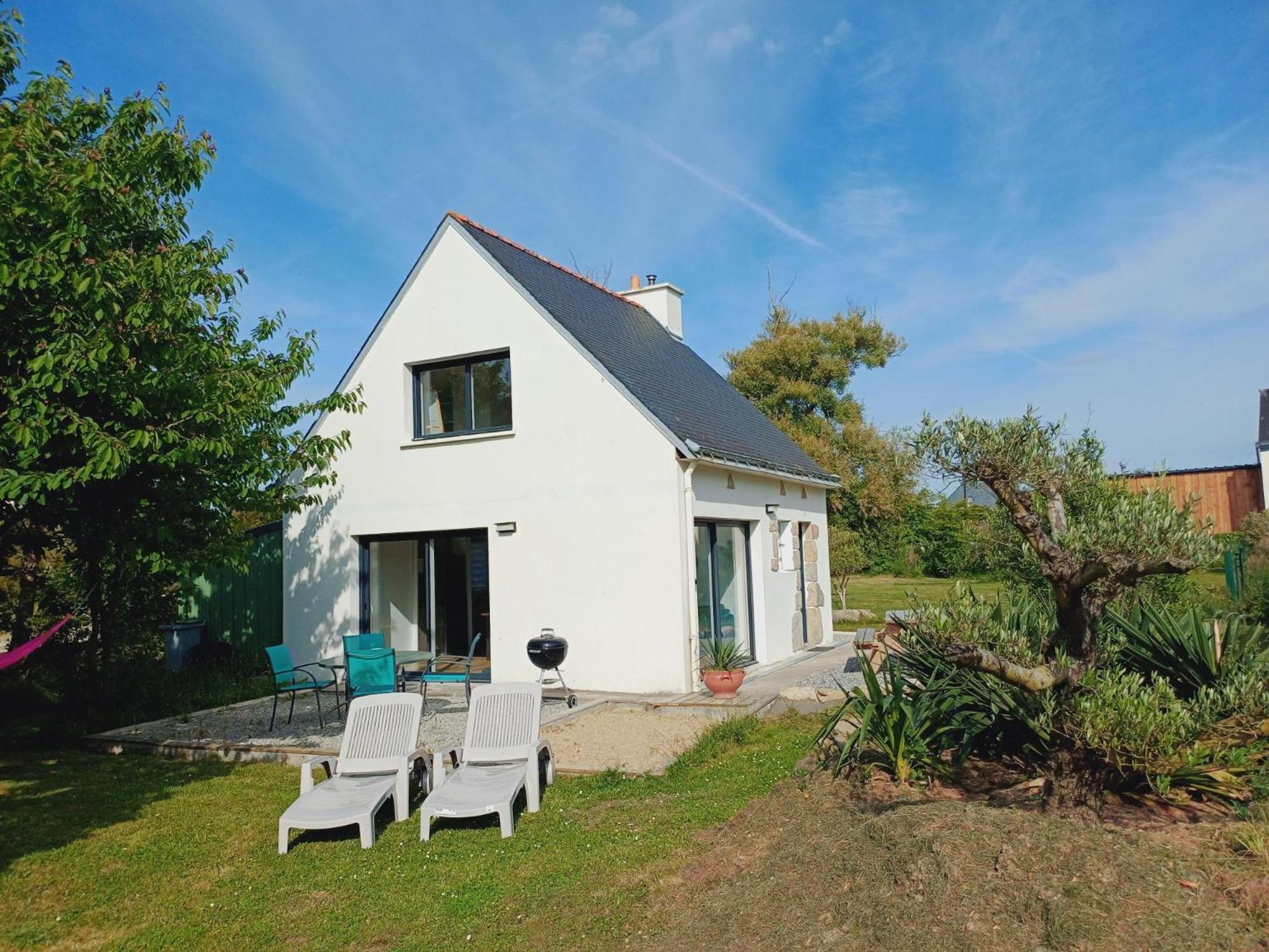 Maison De Vacances 4 Pers Avec Jardin Privatif A 1Km Plage Lines Et 300M De La Mer De Gavres - Ar Pil Jadur Plouhinec  エクステリア 写真